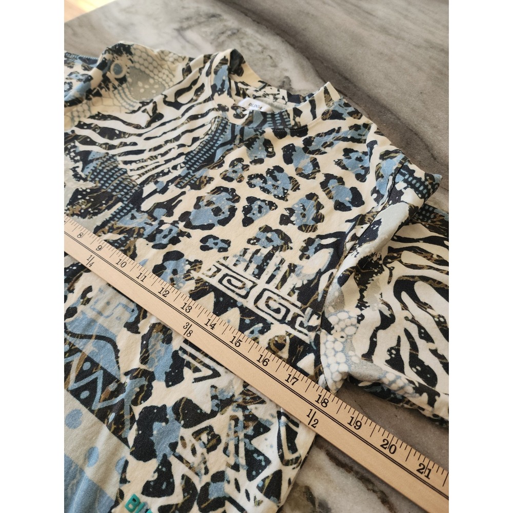 BLDG4‎ Designer Mens Size Medium Abstract All Over Print Tee Shirt - Picture 6 of 9